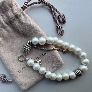 Authentic David Yurman Pearl Spiritual Bead Bracelet